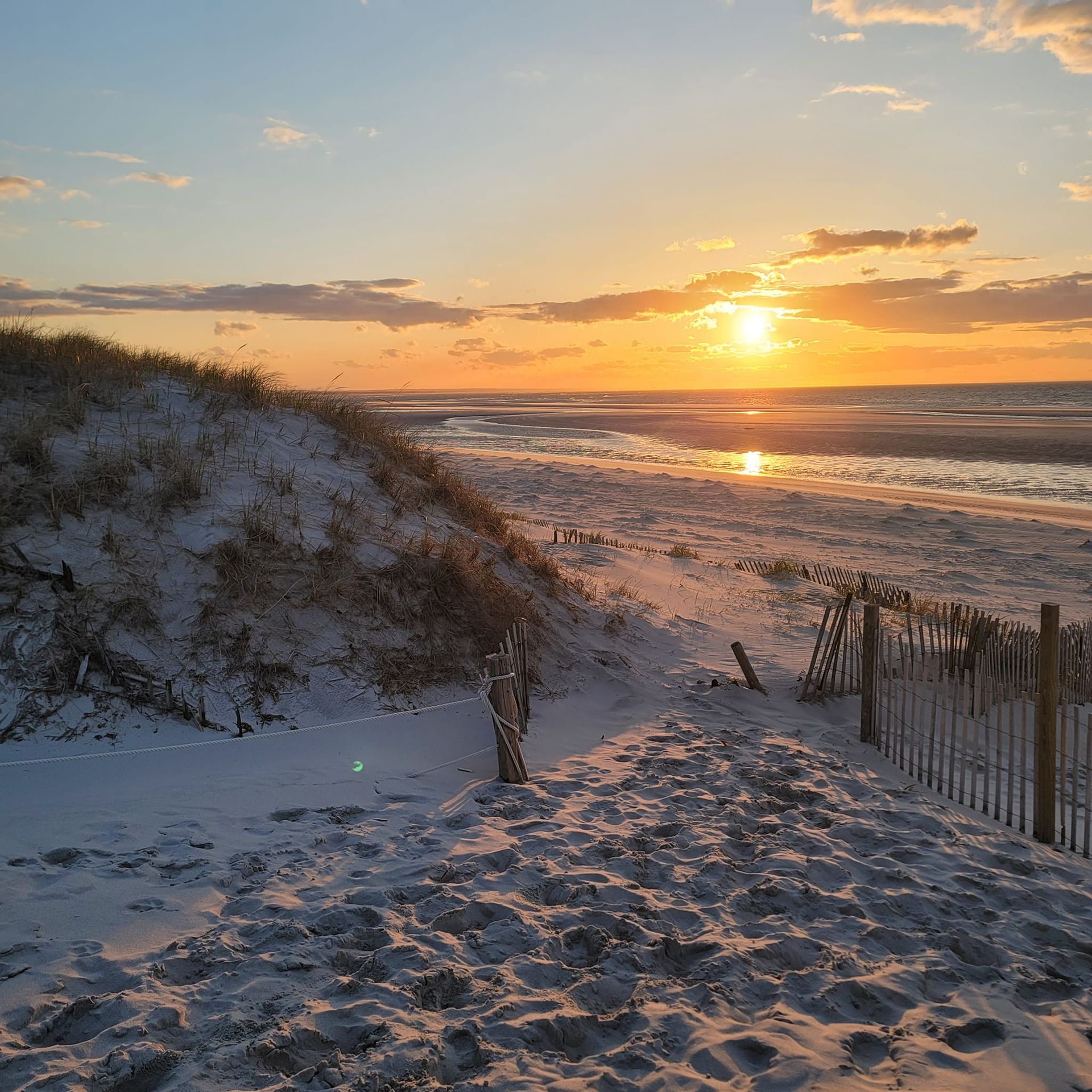 sunset on beach