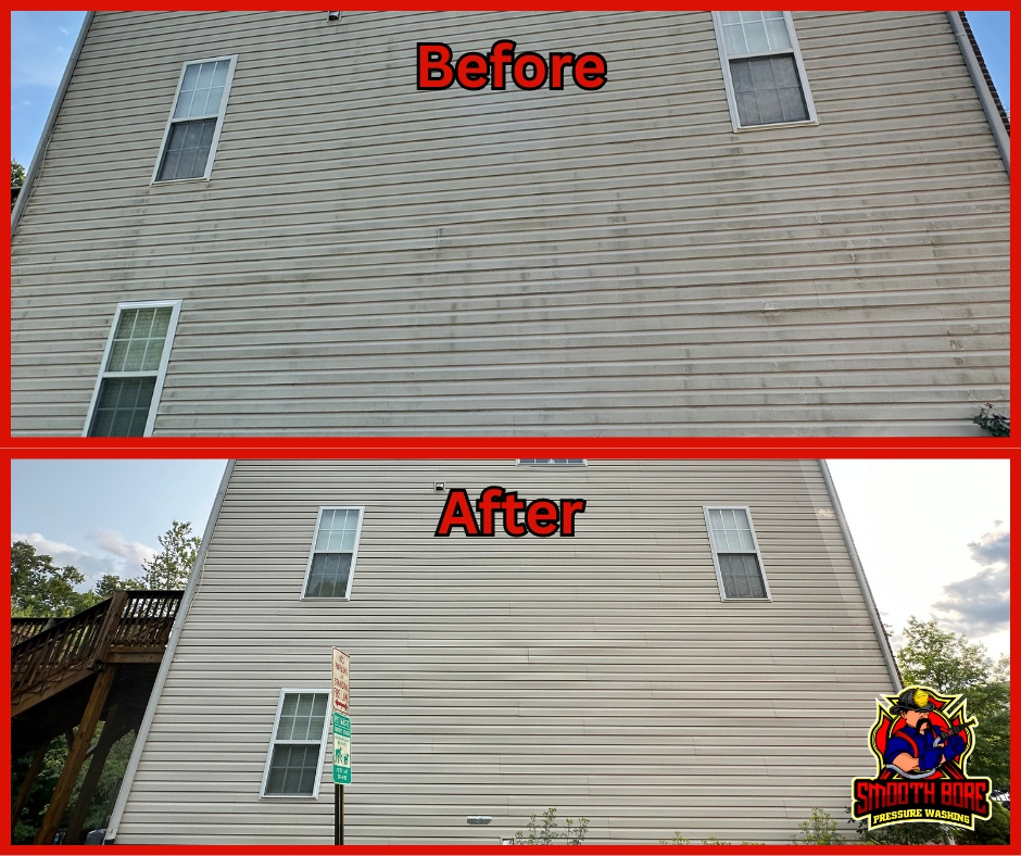 Pressure Washing the House Side — Brookeville, MD — Smooth Bore Pressure Washing LLC Pressure Washing the House Side — Brookeville, MD — Smooth Bore Pressure Washing LLC