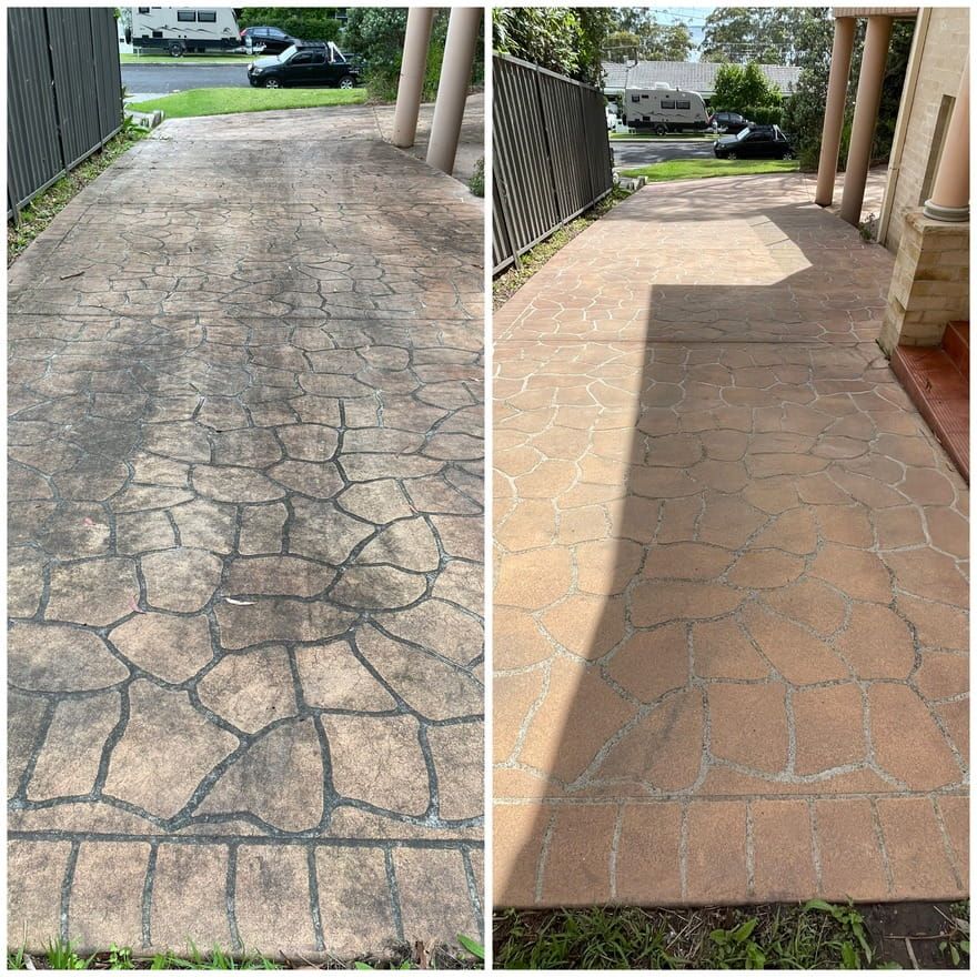 Driveway Cleaning in Wollongong South Coast Pressure Washer