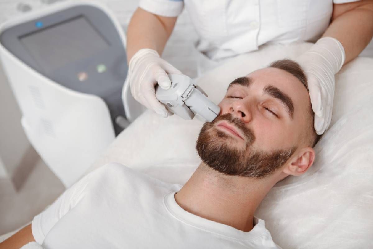 Some receiving laser hair removal for their facial hair near Lexington, Kentucky (KY)