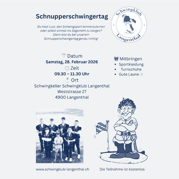 Du hast Lust, den Schwingsport kennenzulernen oder selbst einmal ins Sägemehl zu steigen?