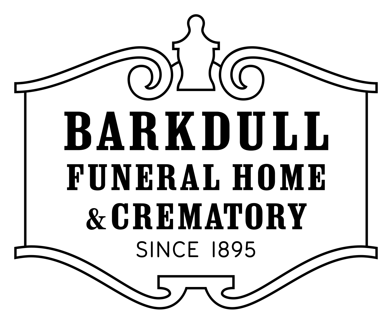 The logo for sample funeral home is shown on a white background.