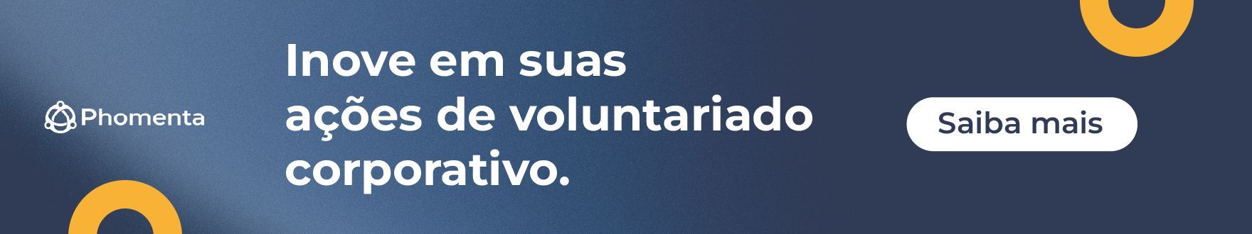 Anúncio da Phonemma: fundo azul com texto branco.