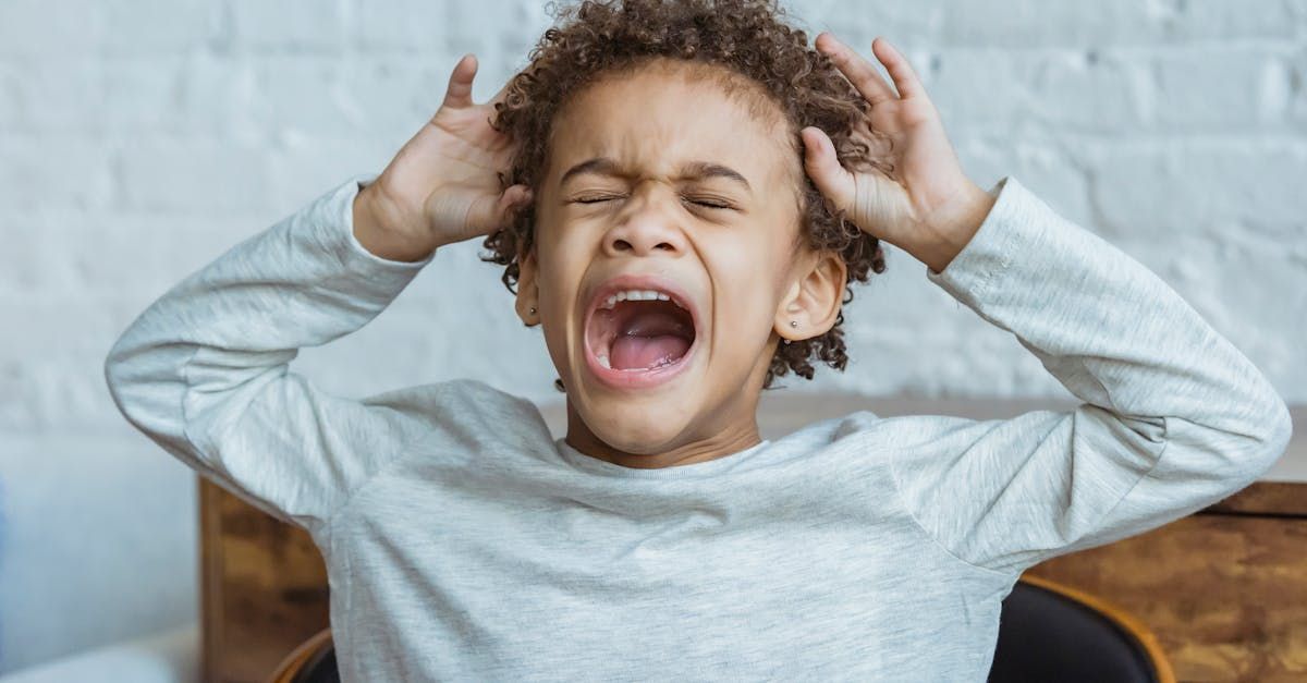little boy crying