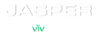 The word jasperwebsites.com a viv company is written in green and white on a white background.