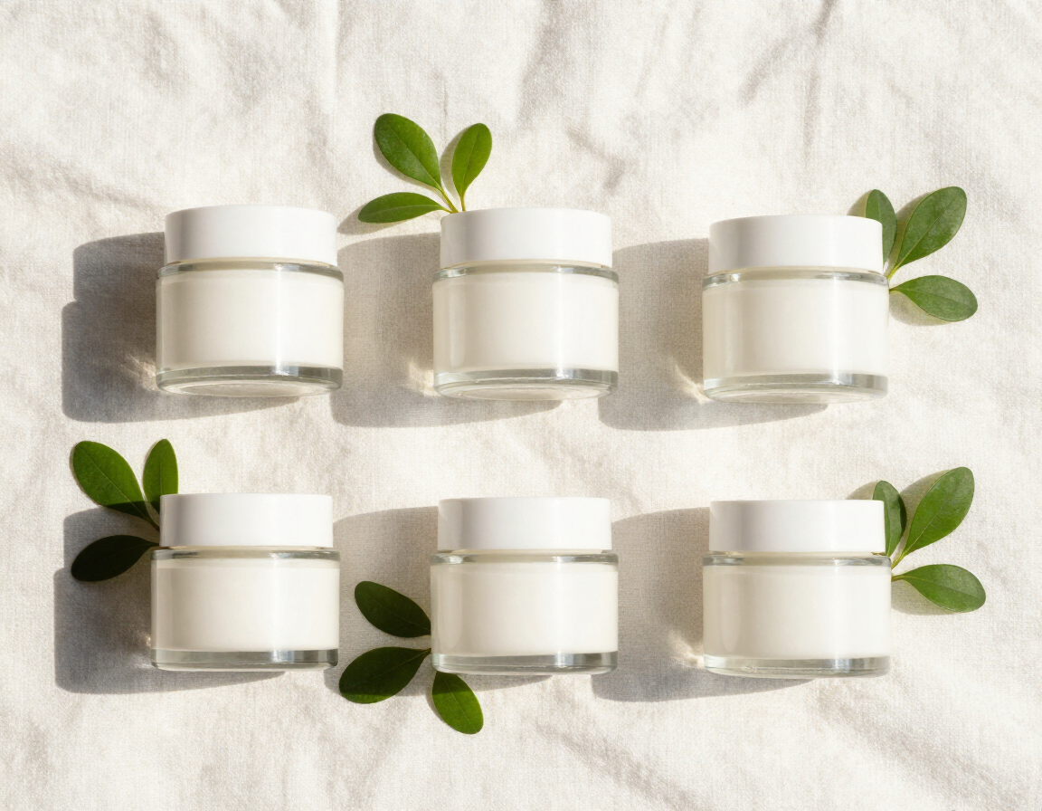 Creme viso biologiche su lino
