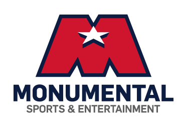 Monumental Sports & Entertainment logo with a red M and white star above the company name