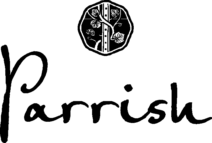 Parrish logo in black and white