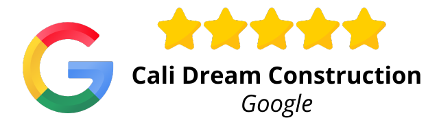 Google review for Cali Dream Construction: five stars.