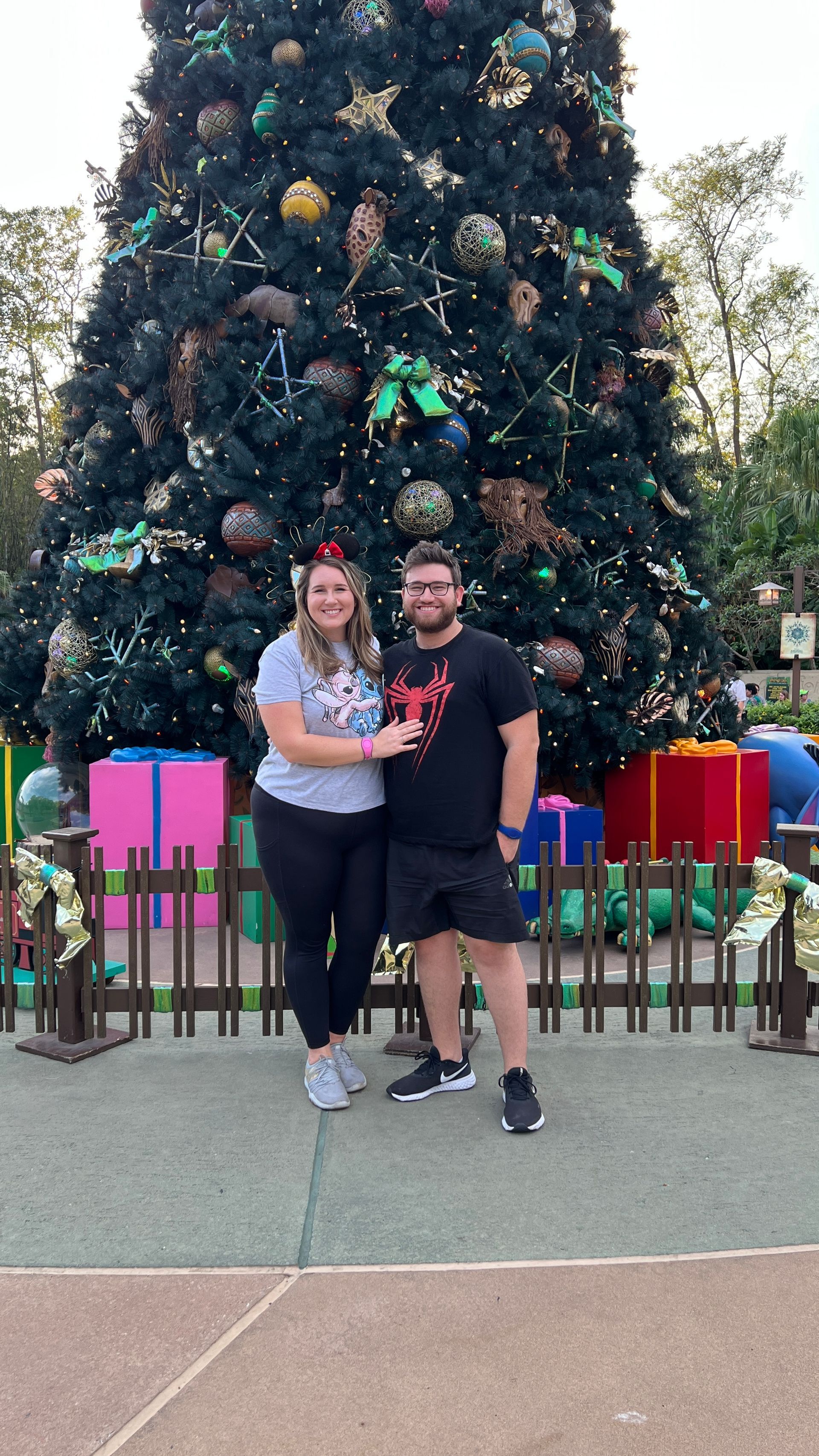 Disney's Animal Kingdom Christmas tree