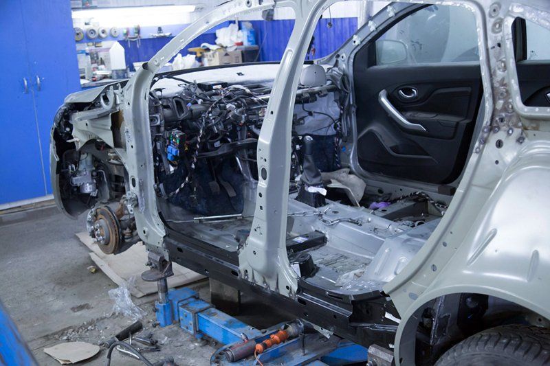 auto in riparazione