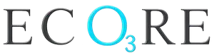ECO3RE logo with black letters and a cyan “O3” on a white background