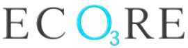 ECO3RE logo with black letters and a cyan &ldquo;O3&rdquo; on a white background