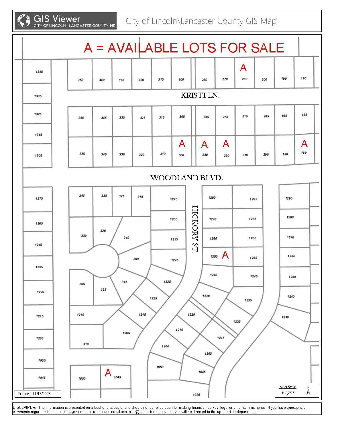 Baylor Heights 2nd Addition Map — Lincoln, NE — Prairie Home Builder