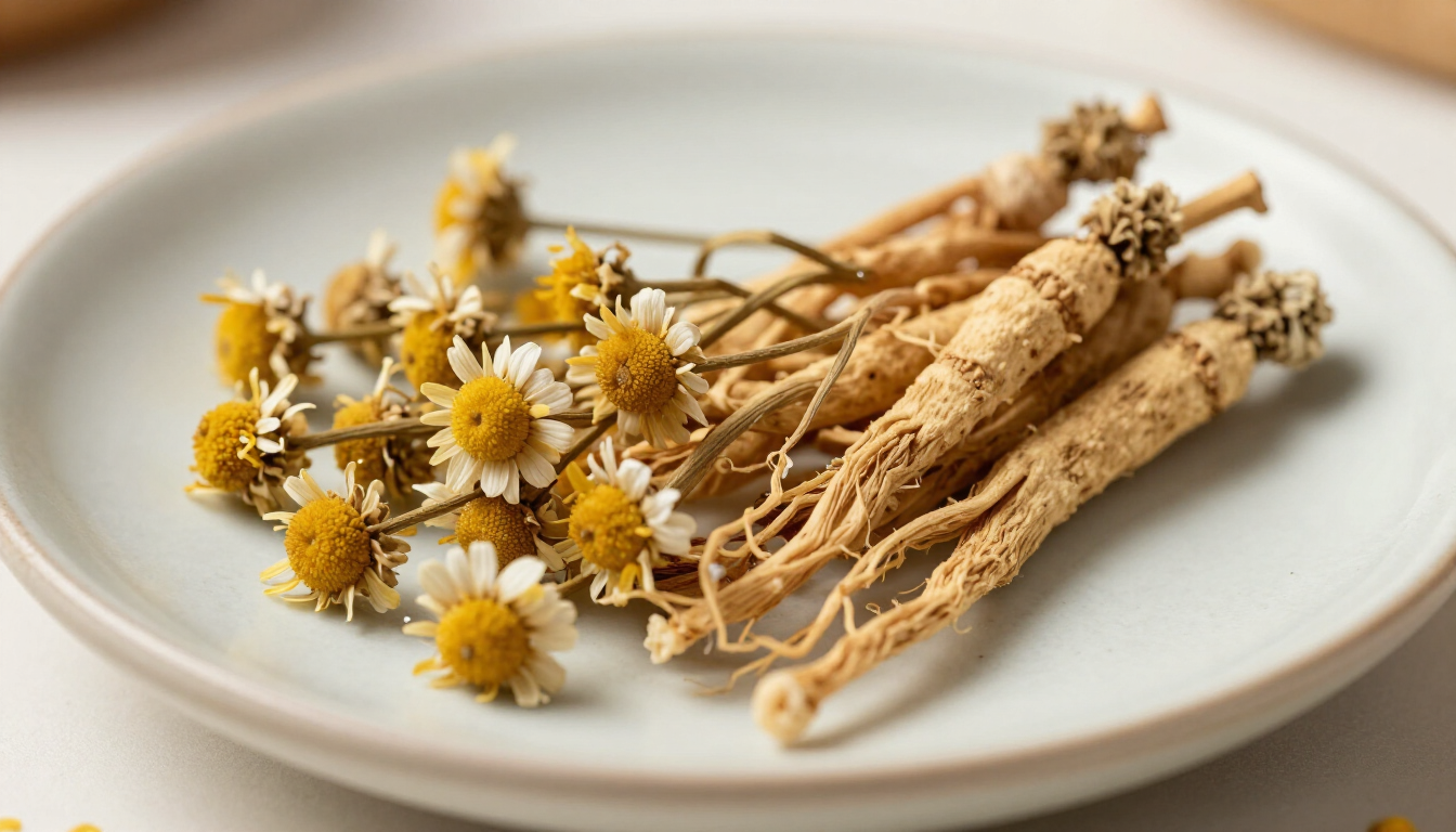 Ervas secas para infusão