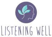 A logo for a company called listening well