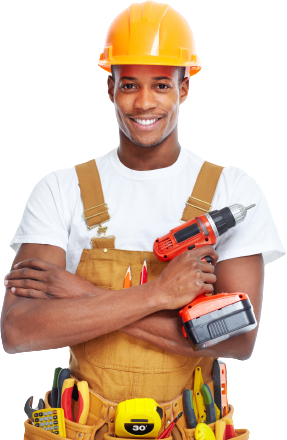 construction worker new house renovation background