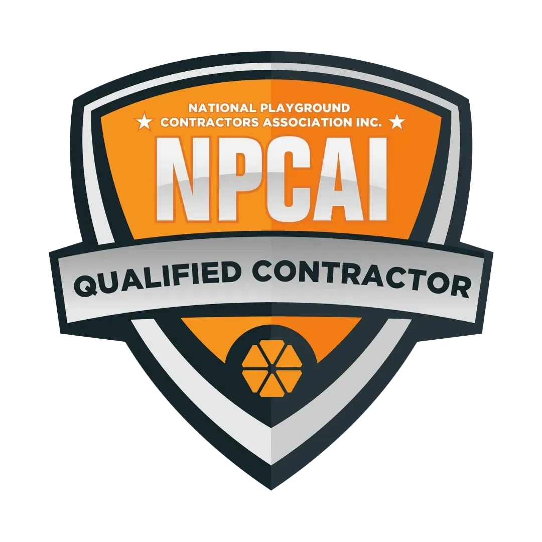 NPCAI Qualified Contractor logo: orange and silver shield with text.