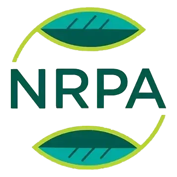 NRPA logo with green leaves surrounding the letters