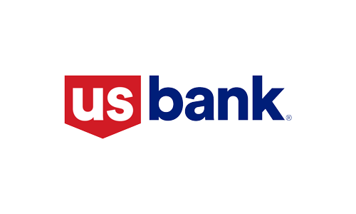 US Bank logo: Red shield with