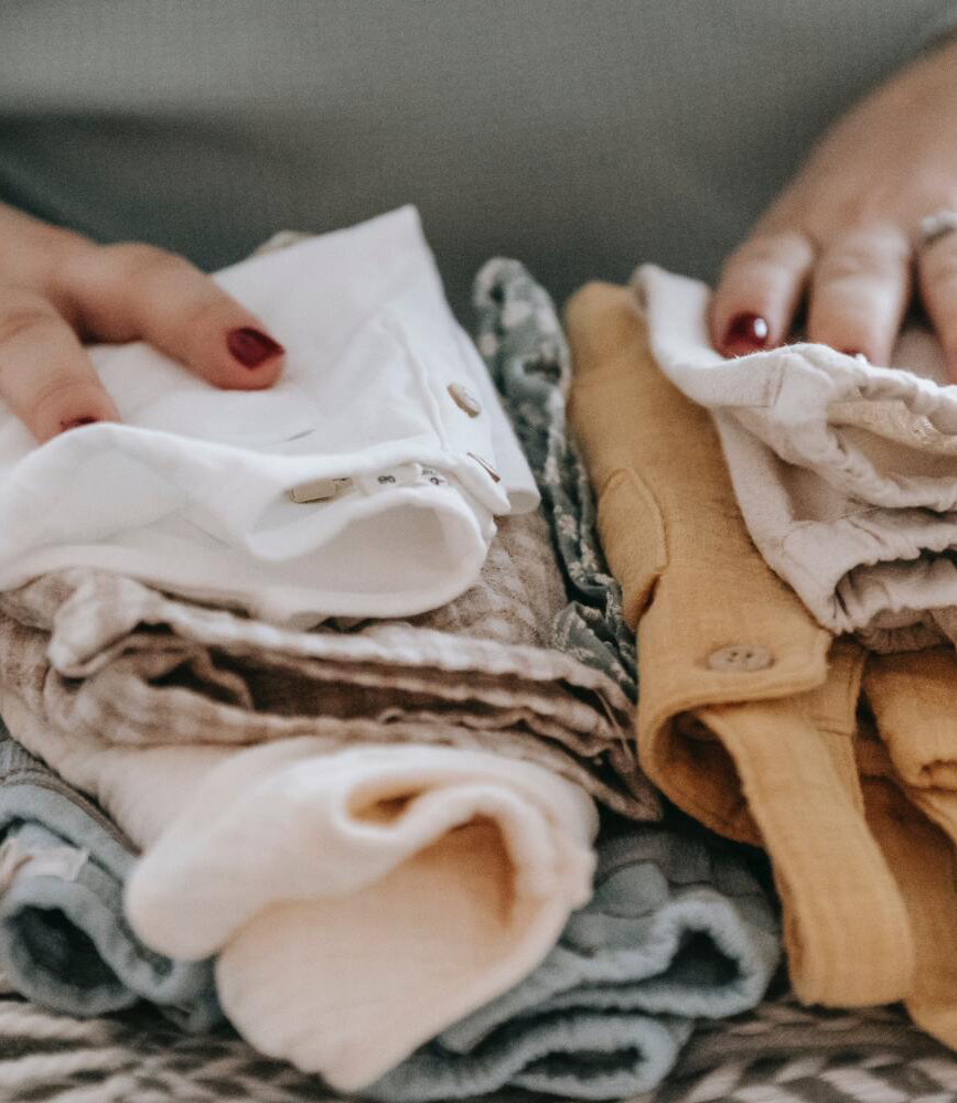 Nesting while folding clothes and dreaming about what my baby will be like.