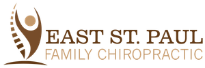 Logo for East St. Paul Family Chiropractic; brown figure with outstretched arms next to text.