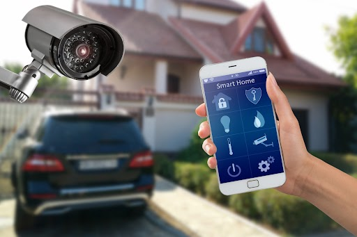 Security Camera and Smartphone App Controlling a Home Surveillance System — CSET Group Fire & Security in Hunter Valley, NSW