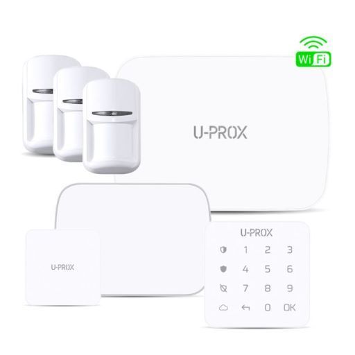 U-prox Wireless Security Alarm System Kit With White Hub and Sensors — CSET Group Fire & Security in Hunter Valley, NSW