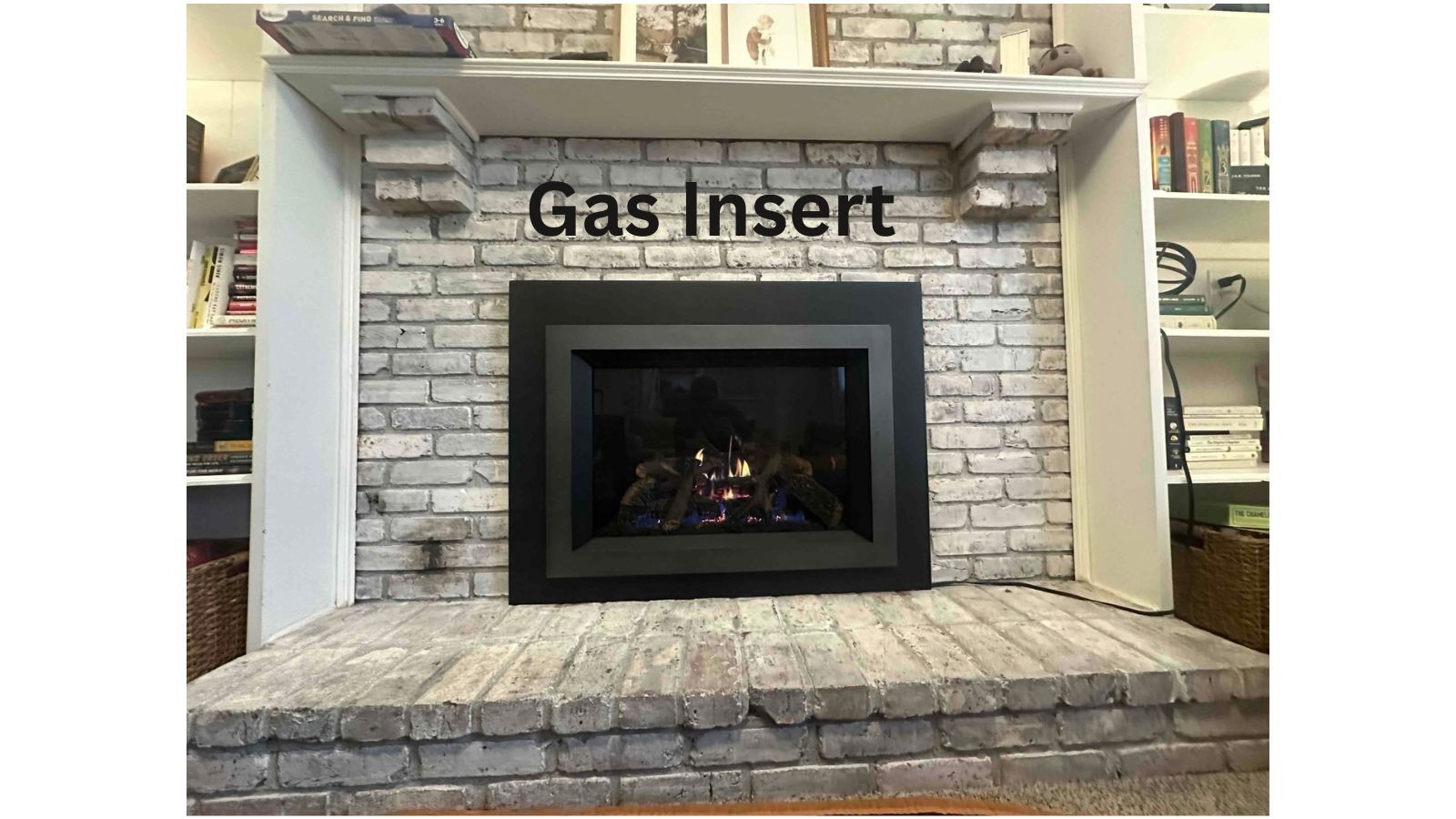 Professionally installed gas fireplace insert heating a Kentucky living room