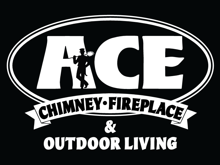 Ace Chimney Fireplace & Outdoor Living black logo