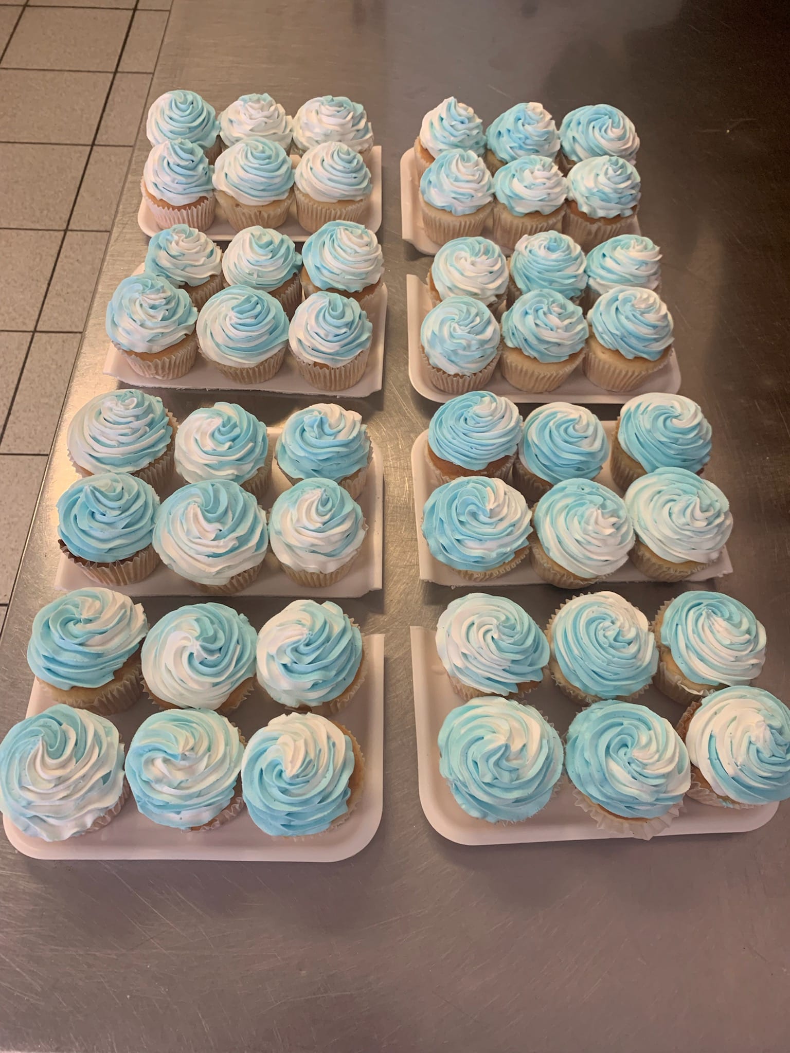 a wholesale batch of custom cupcakes by crusty's bakery in QLD