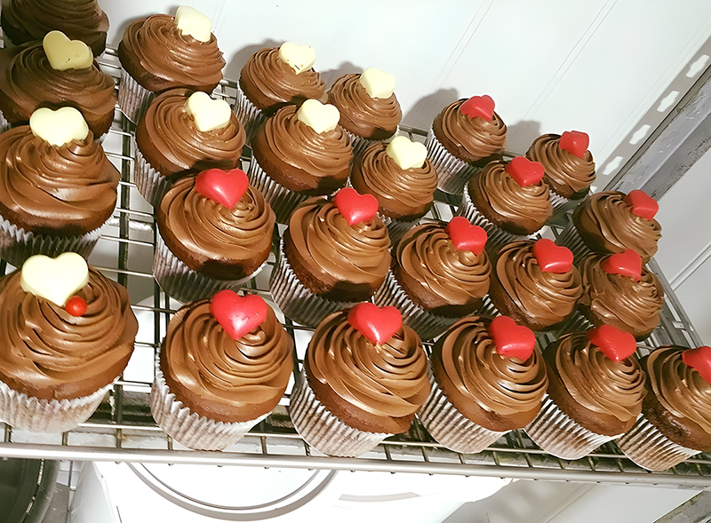 Freshly Baked Chocolate Cupcakes
