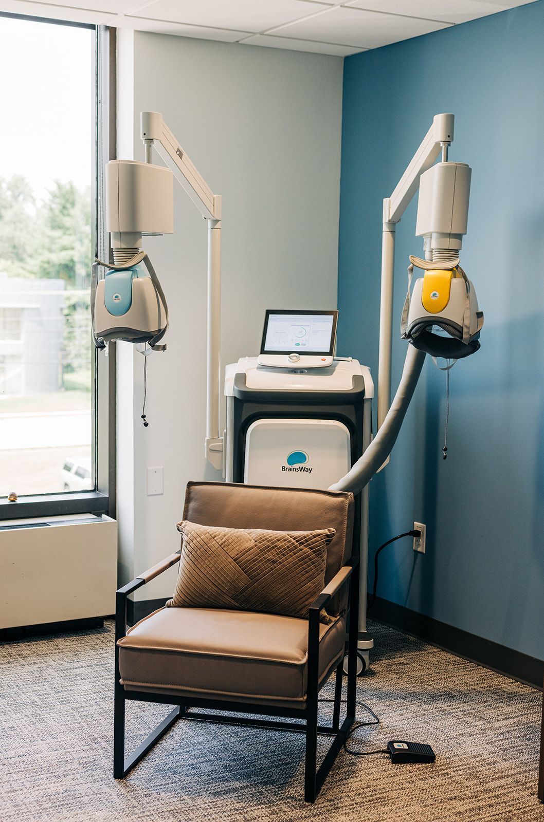 BrainsWay Deep TMS H1 coil for treatment-resistant depression at Bluegrass Advanced Mental Health in Louisville, KY