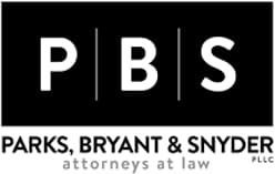 The logo for davidson law firm llc is black and white