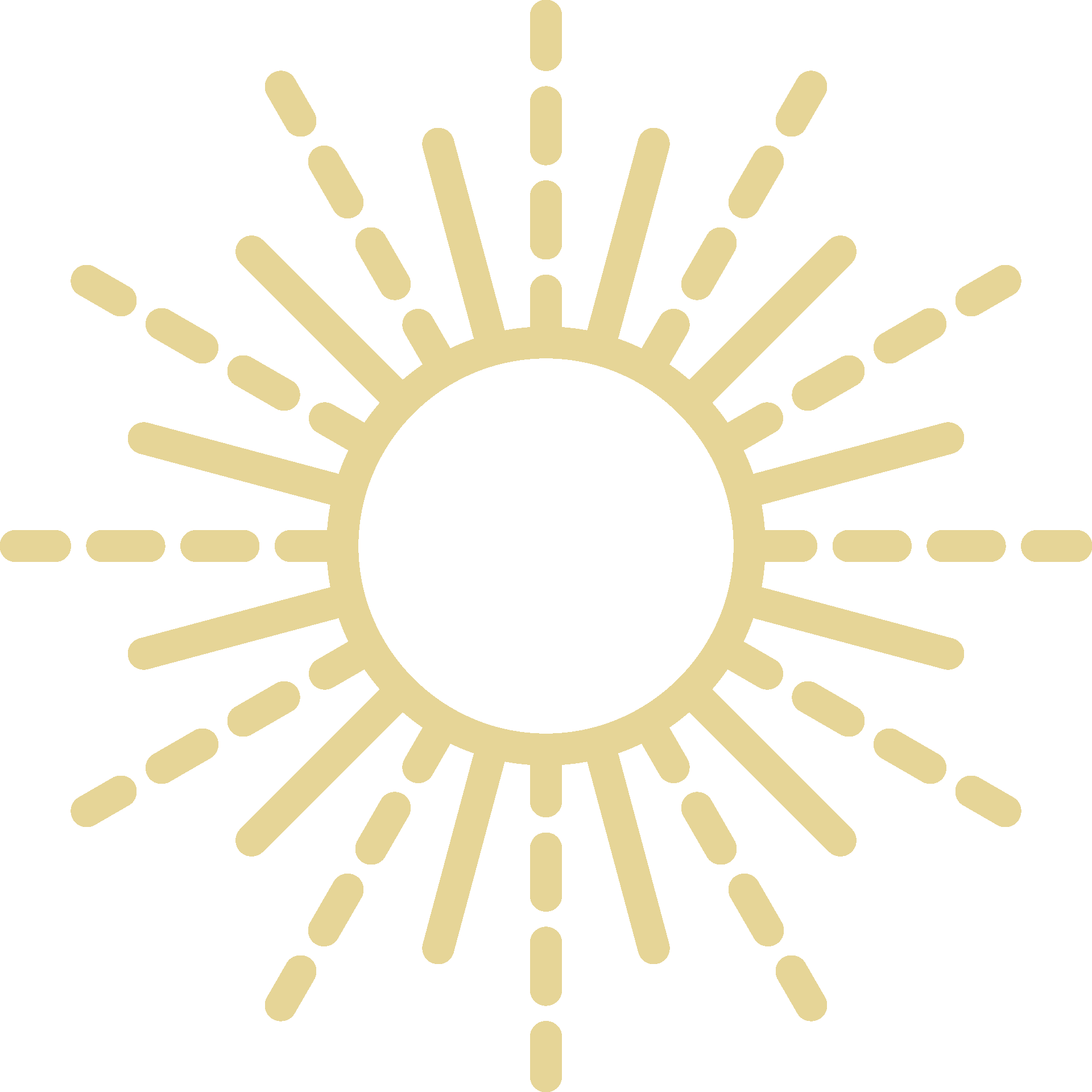 tan-colored sun icon