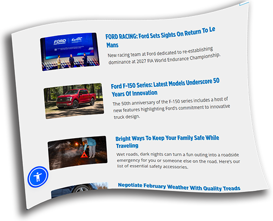 Image of sample blog site