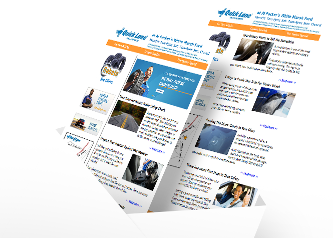 image of different email campaigns
