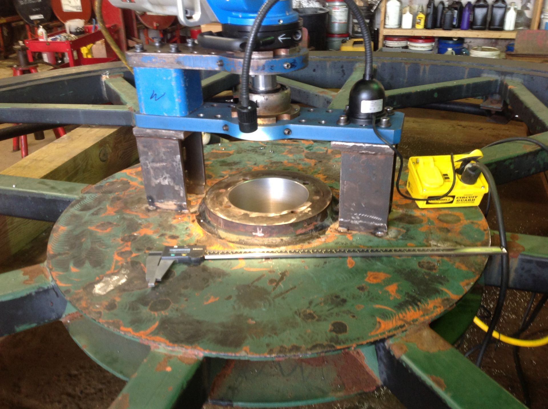 Ski Lift Bull Wheel Repair