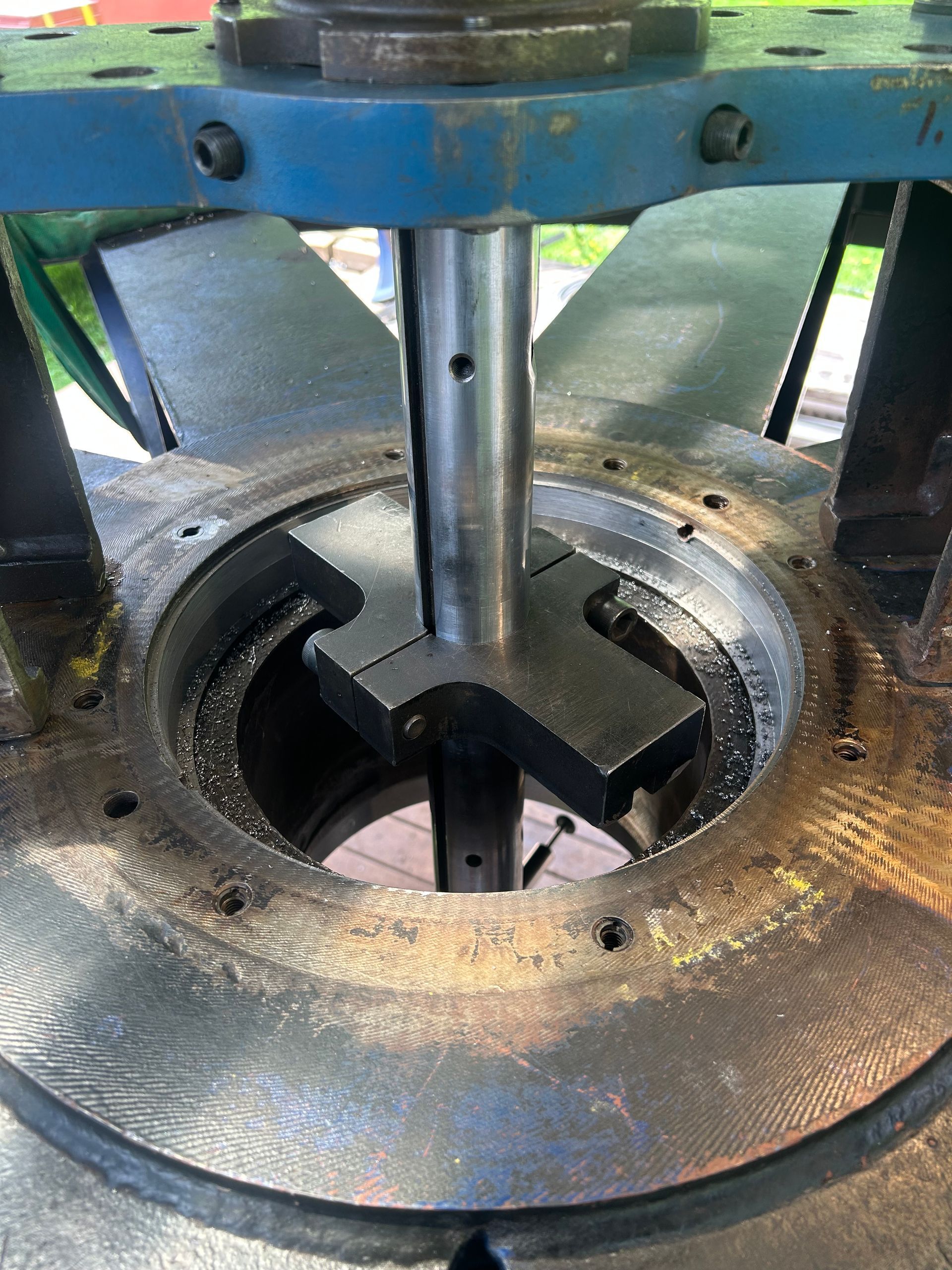 Ski Lift Bull Wheel Repair