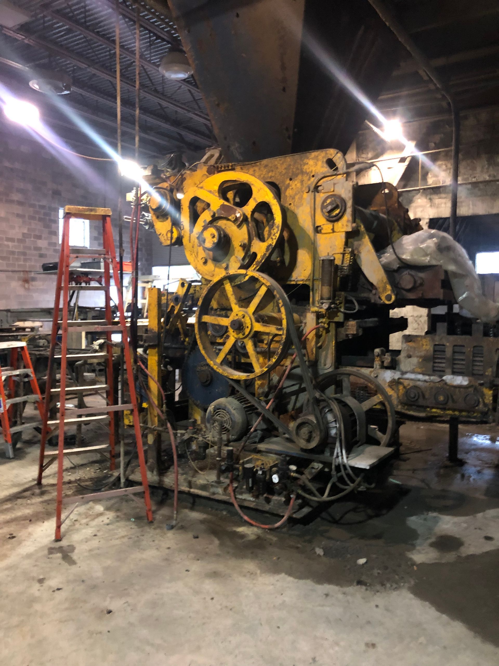 Vibrated concrete block machine restoration