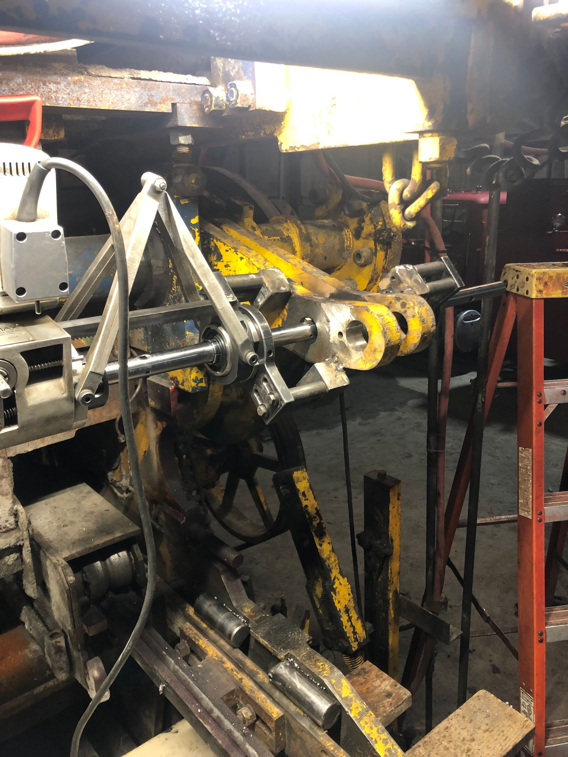 Vibrated concrete block machine restoration
