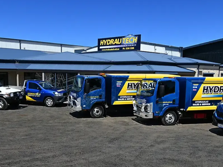 Hydrautech workshop and service vehicles in Ballarat
