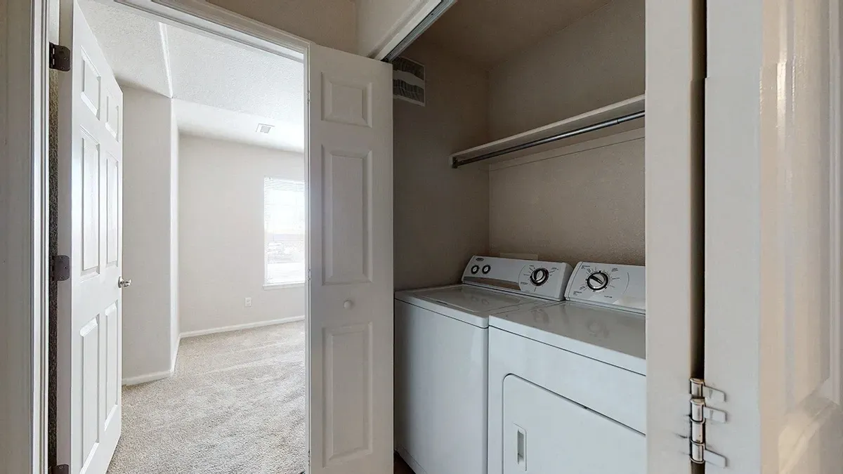 In-unit washer and dryer
