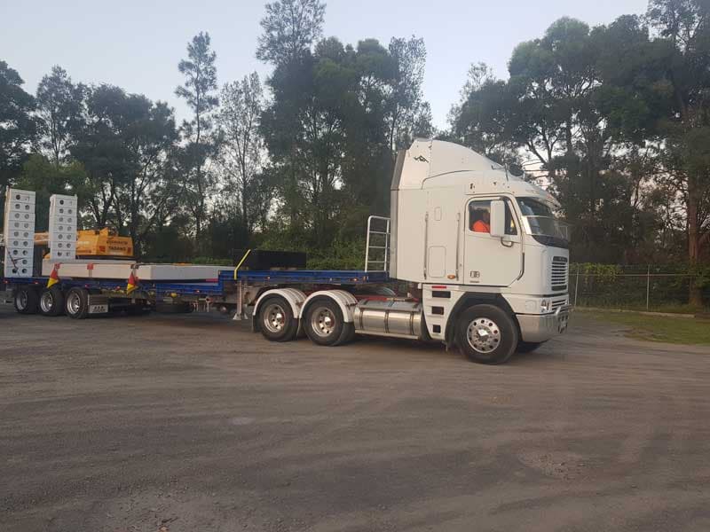 Prime Mover Truck with Load — Ulladulla Crane Hire in Milton, NSW