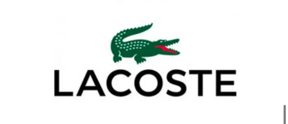 A logo for lacoste with a crocodile on it