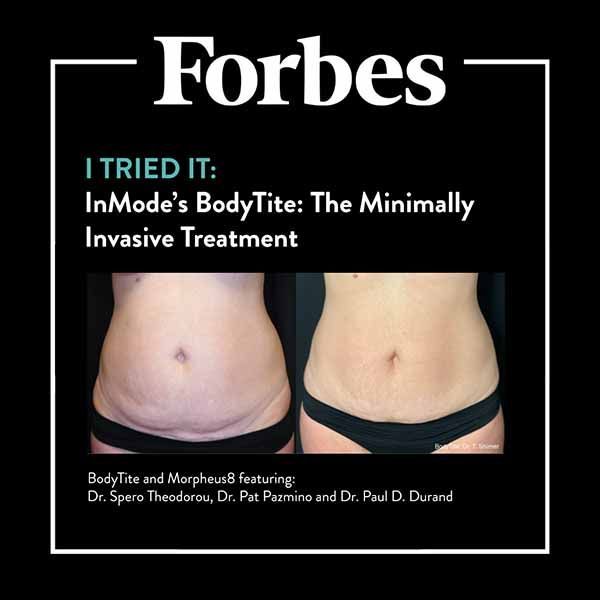 A forbes article about inmode 's bodytite the minimally invasive treatment