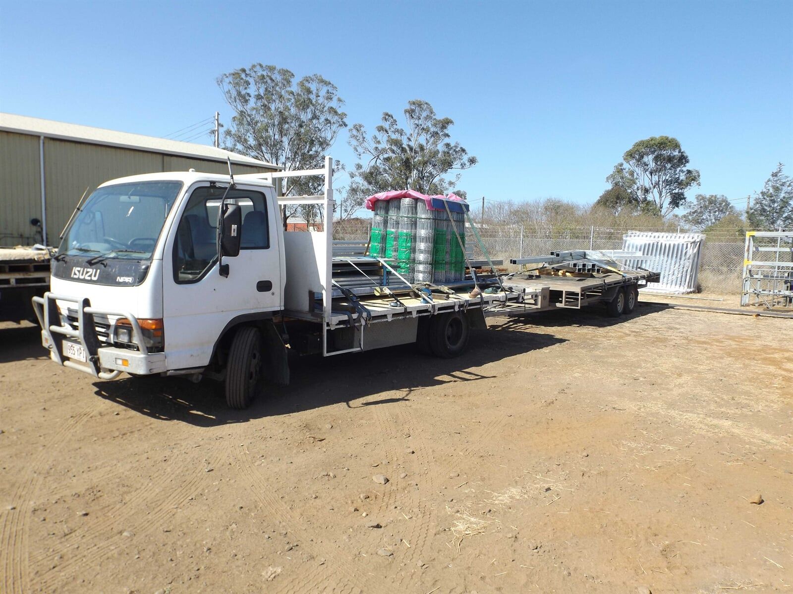Truck Loaded With Steels — Steel Fabrication in Bundaberg, QLD