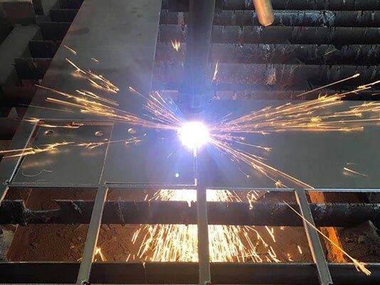 Steel Cutting — Steel Fabrication in Bundaberg, QLD