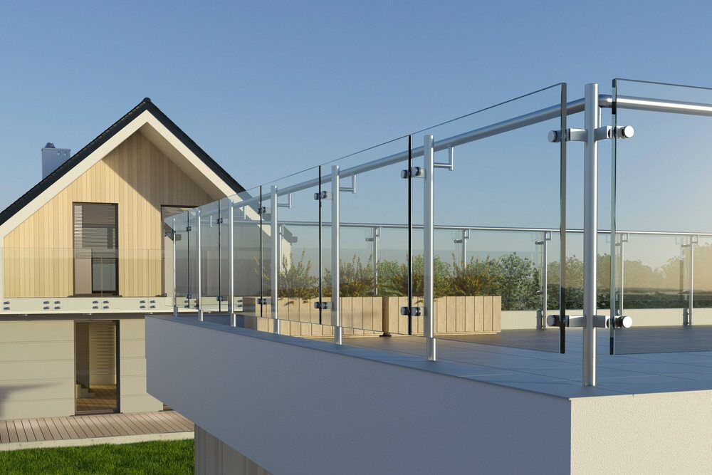 A House With A Balcony And A Glass Railing — Aliweld Fabrications In Caloundra West, QLD