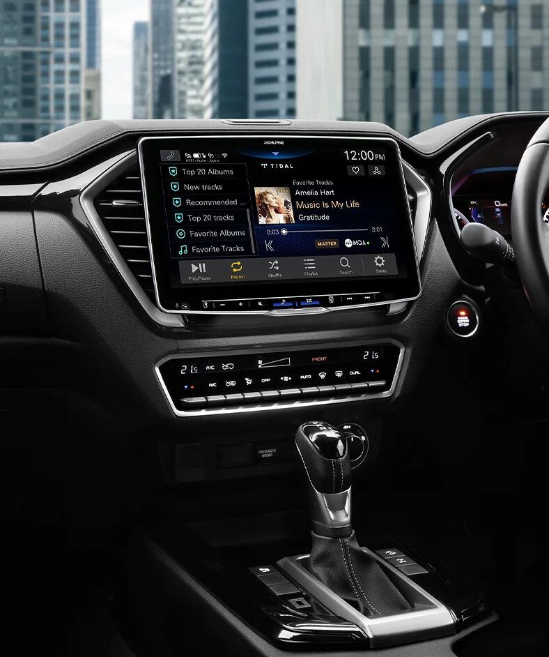 The Interior of a Car With a Tablet on the Dashboard — Smart Automotive Technologies in Noosaville, QLD 